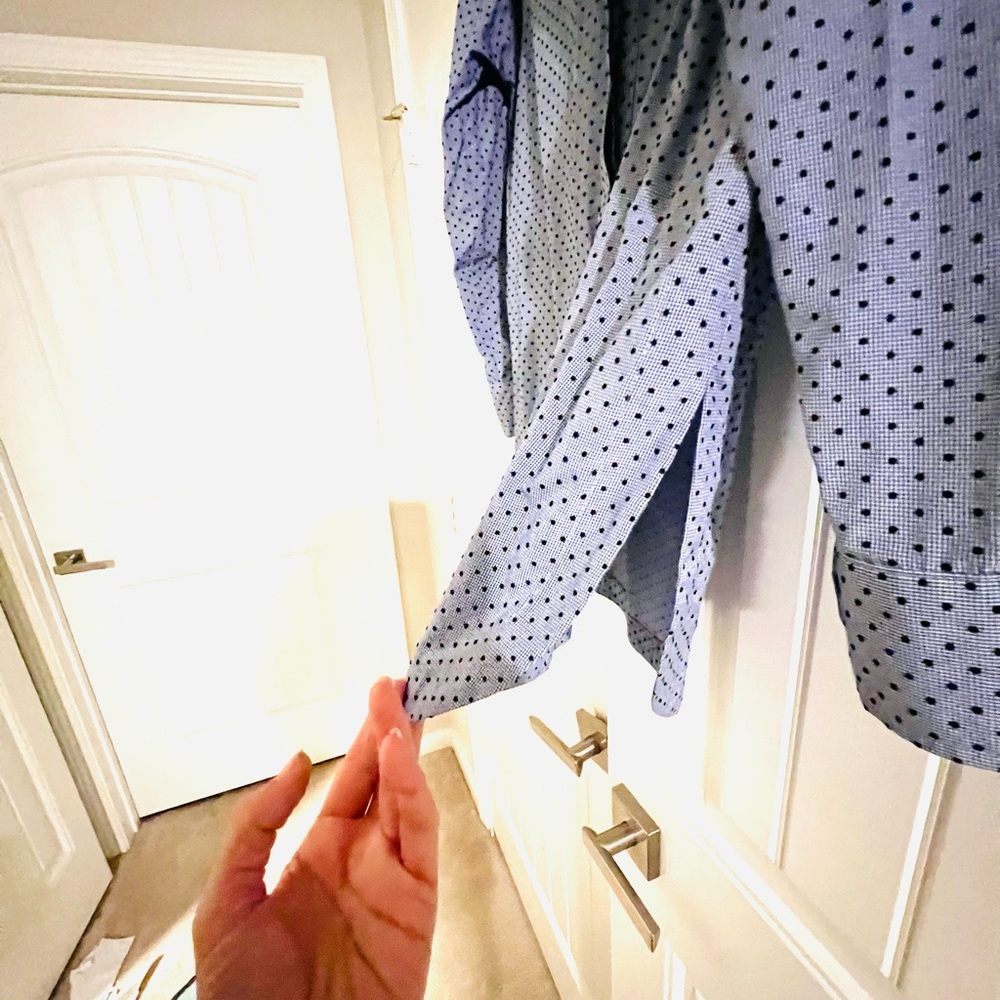 Finley Double Sided Button Down Collard Shirt Wit… - image 8